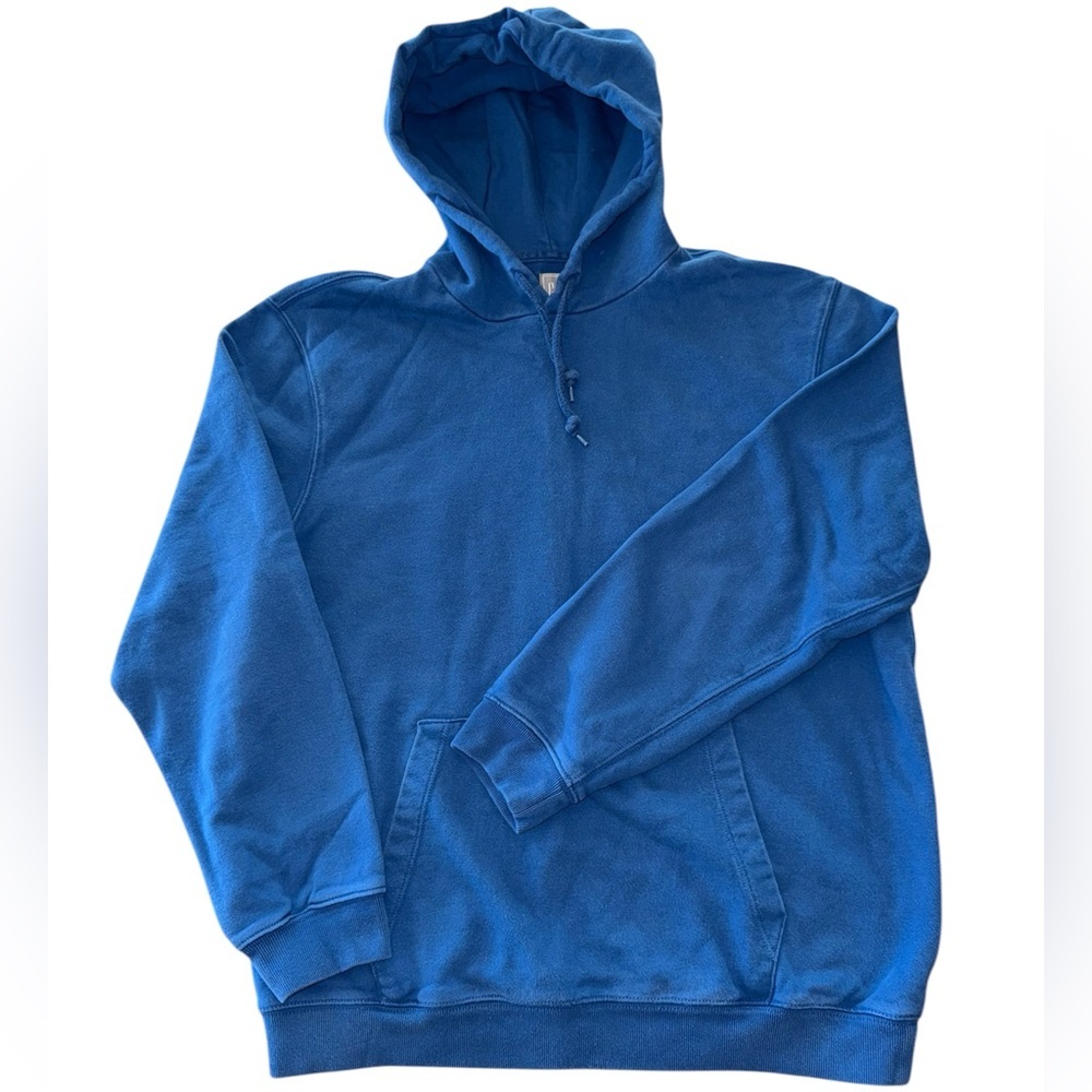 GAP Blue Pullover Long Sleeve Drawstring Hoodie M